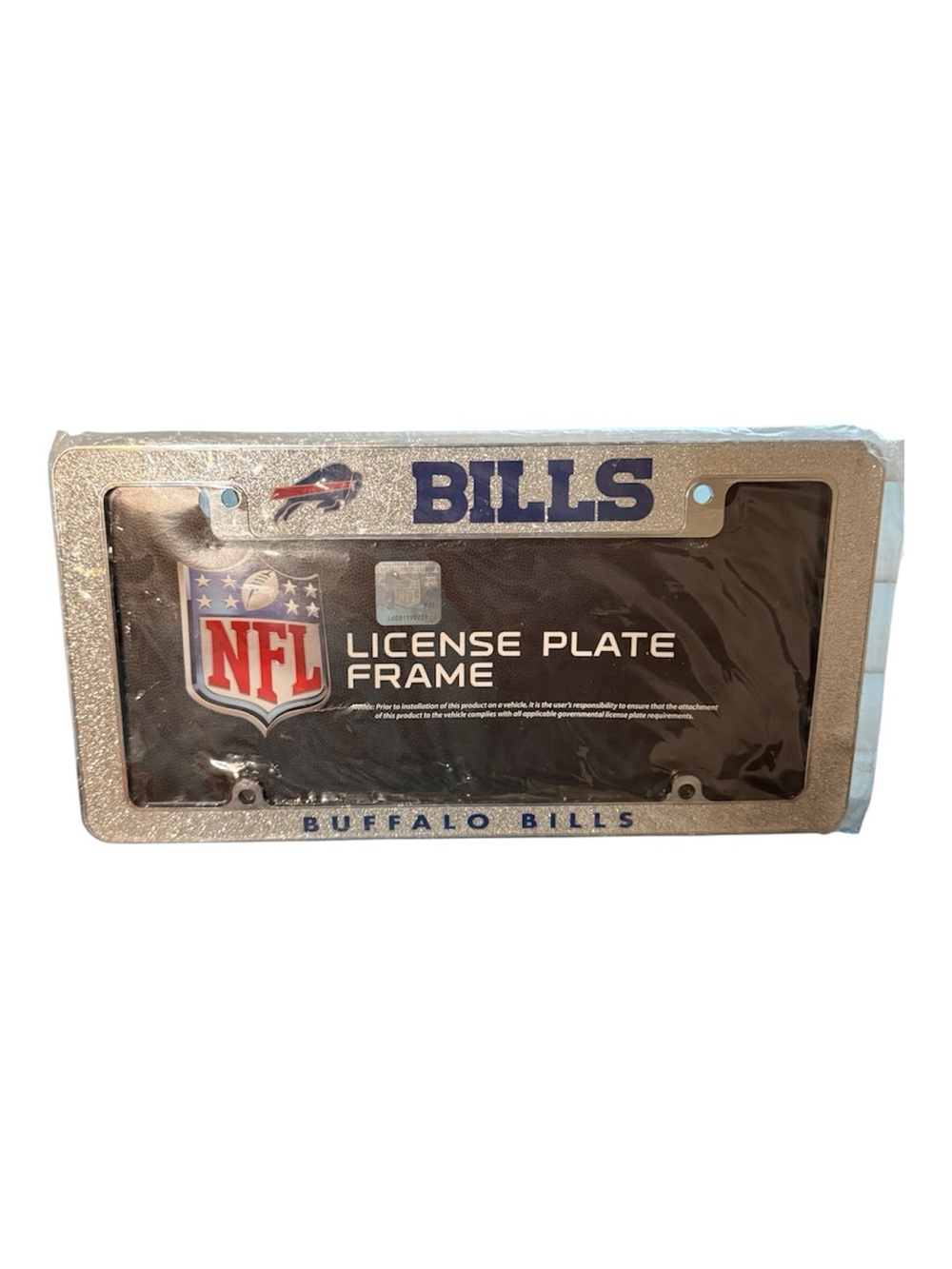 Buffalo Bills Glitter License Plate Frame NFL Officially Licensed New